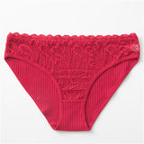 Sous-vêtements en coton de couleur unie pour femmes