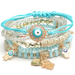 Bracelets de perles de riz multicouches