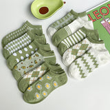 Chaussettes à rayures fraîches (5 PAIRES)