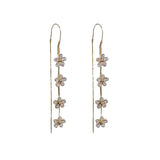 Boucles d'Oreilles à Pampilles Longues Fleur