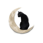 Décoration Murale Chat Noir sur la Lune